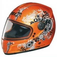 Grex Casco integrale da moto e scooter R2 By Nolan Bubbles Pearl Orange